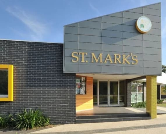 Campus buildings and grounds at St Mark's School in Dingley Village