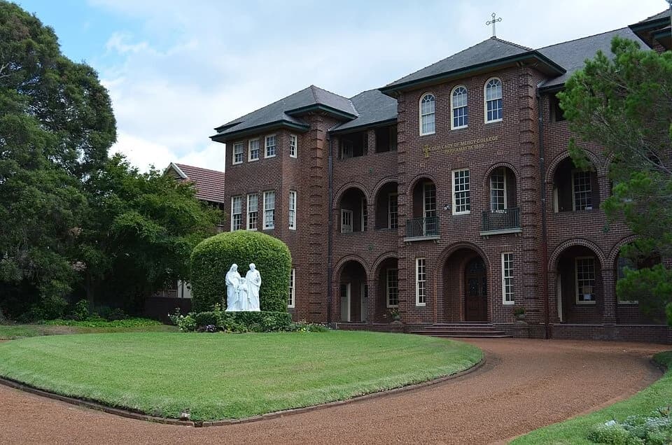 Campus buildings at Our Lady of Mercy College Parramatta