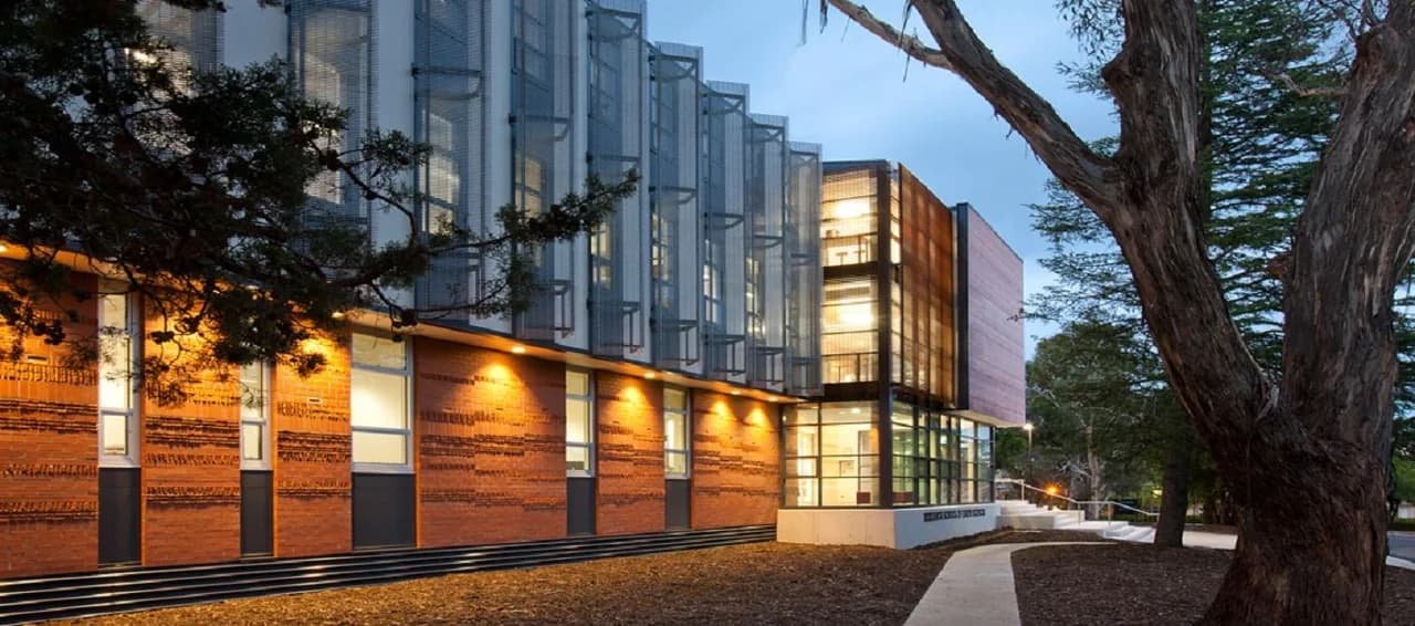 Campus buildings and grounds at Marist College Canberra in Pearce