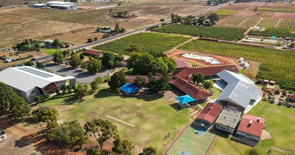 Campus buildings and grounds at Henderson College in Irymple