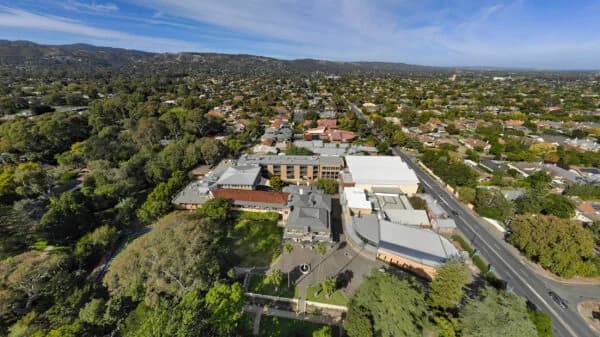 Campus buildings and grounds at Loreto College Adelaide in Marryatville