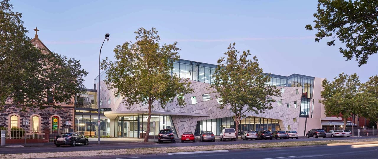 Campus buildings and grounds at Christian Brothers College in Adelaide