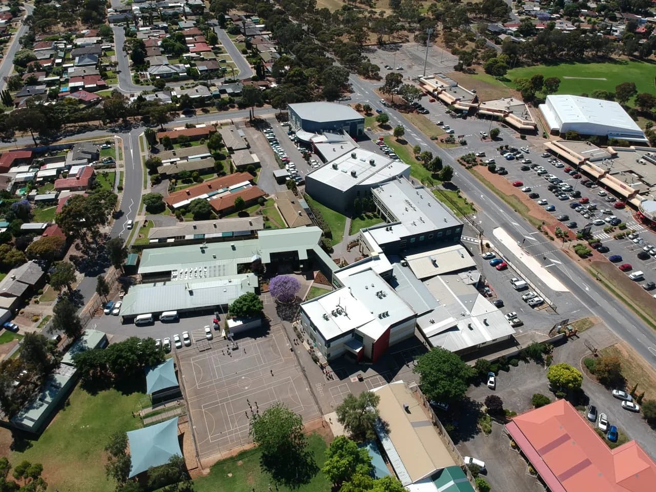 Campus buildings and grounds at Hope Christian College in Craigmore