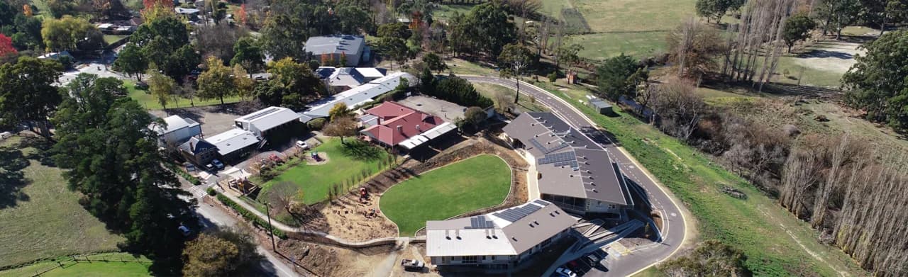 Campus buildings and grounds at The Hills Christian Community School in Verdun