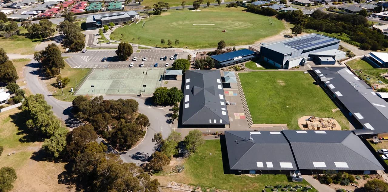 Campus buildings and grounds at Investigator College in Victor Harbor