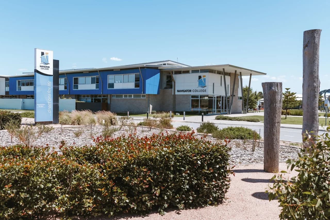 Campus buildings and grounds at Navigator College in Port Lincoln