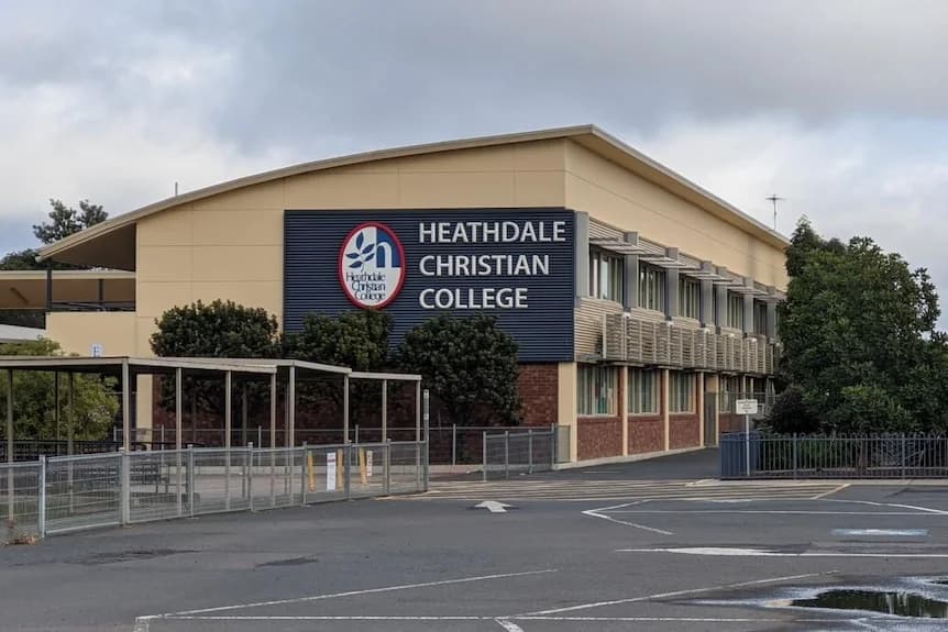 Campus buildings and grounds at Heathdale Christian College in Werribee