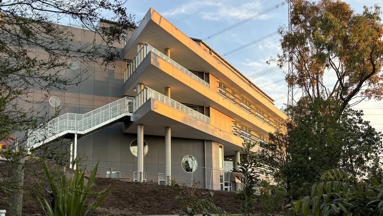 Campus buildings and grounds at Donvale Christian College in Donvale