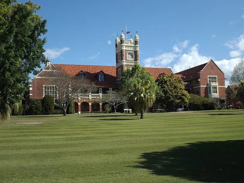 Clock tower at The Southport School
