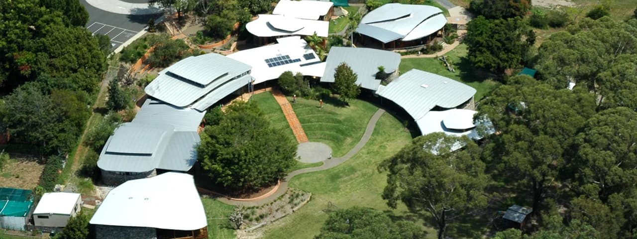 Campus buildings and grounds at Casuarina Steiner School in Coffs Harbour