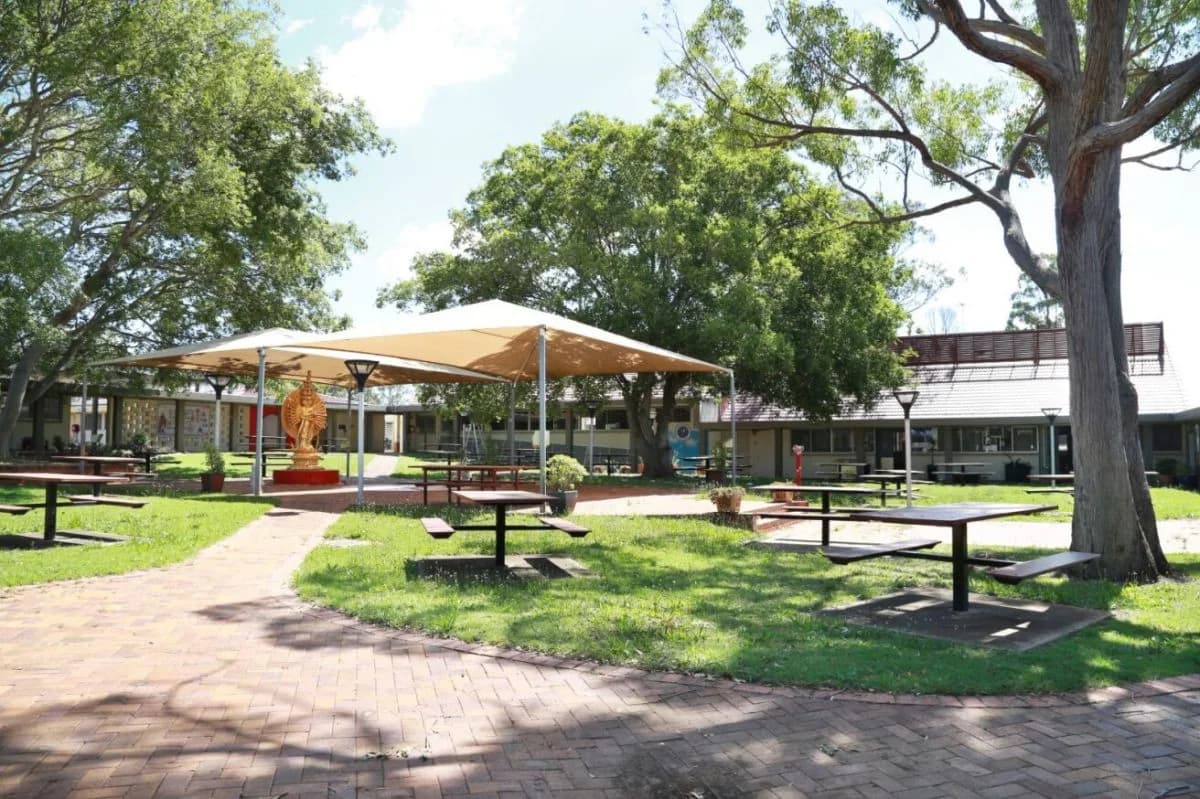 Campus buildings and grounds at Ming-De International School Toowoomba in Westbrook