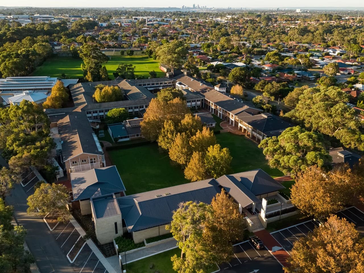 Campus buildings and grounds at Seton Catholic College in Samson