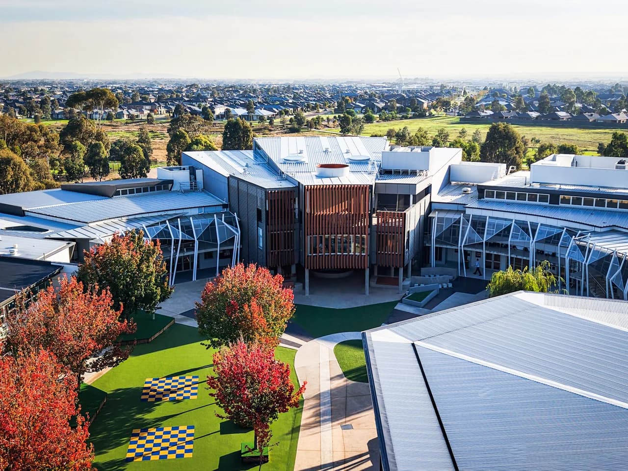 Campus buildings and grounds at Islamic College of Melbourne in Tarneit