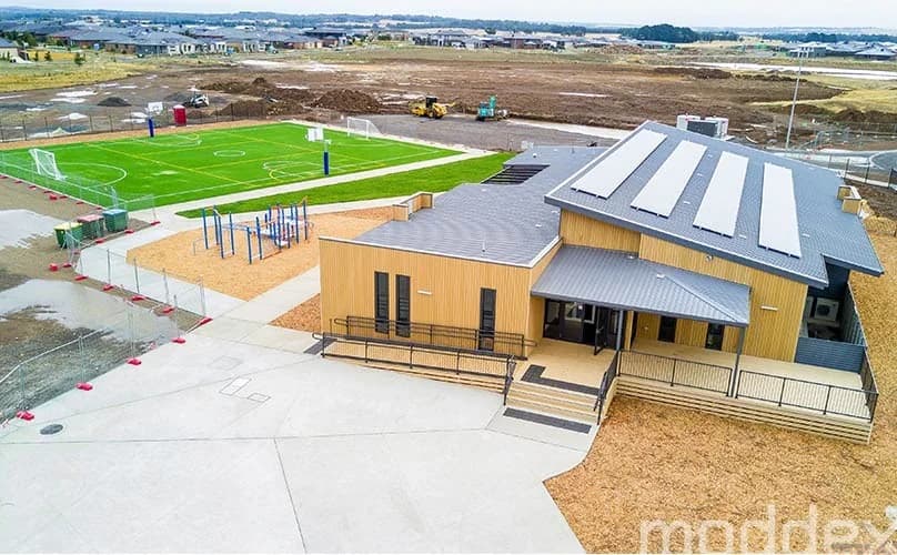 Campus buildings and grounds at Siena Catholic Primary School in Lucas