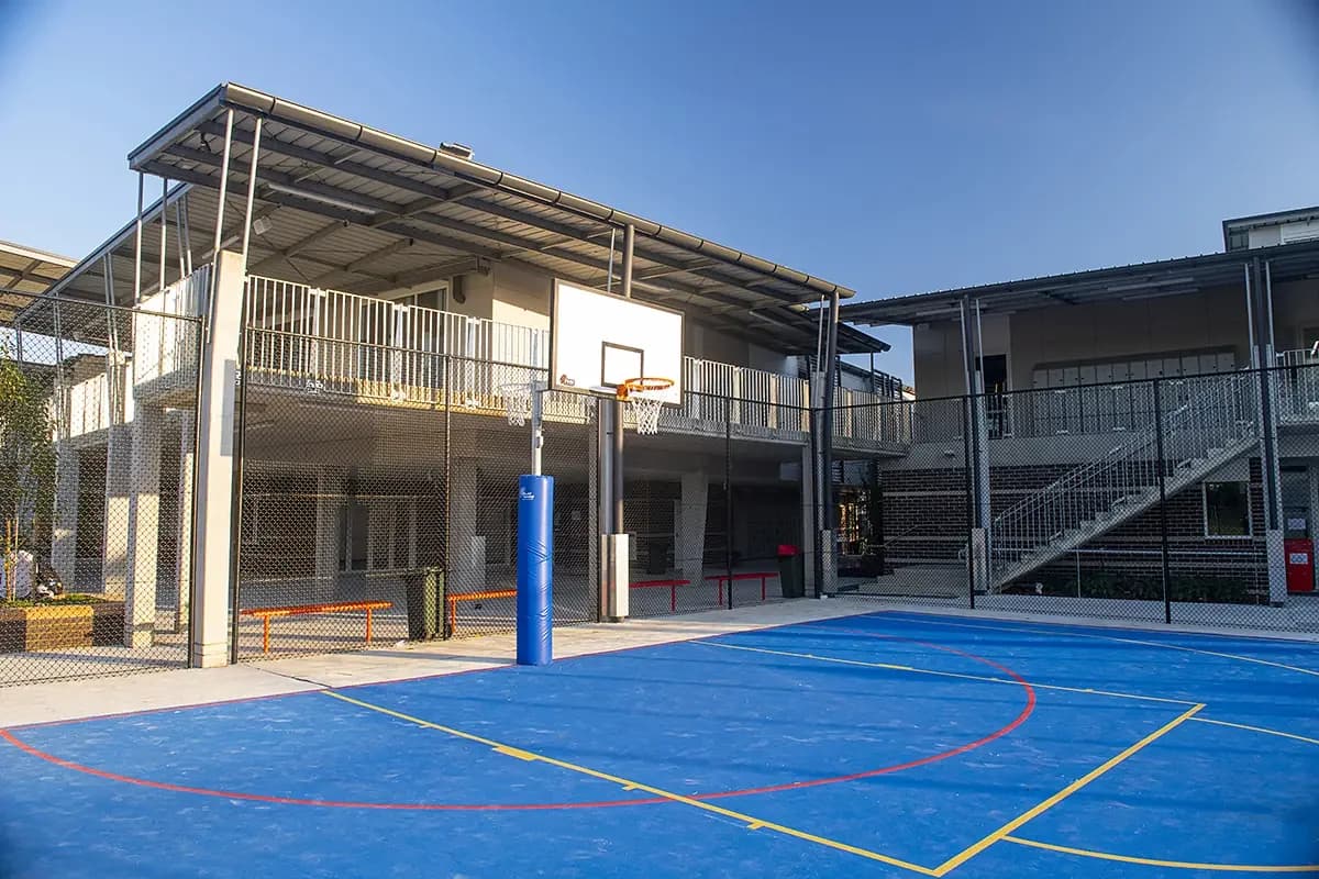 Campus buildings and grounds at Claremont College in Randwick