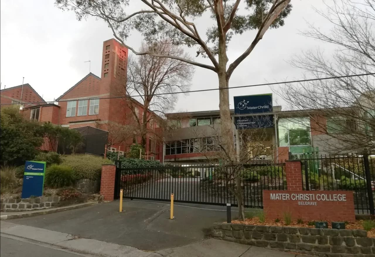 Campus buildings and grounds at Mater Christi College in Belgrave