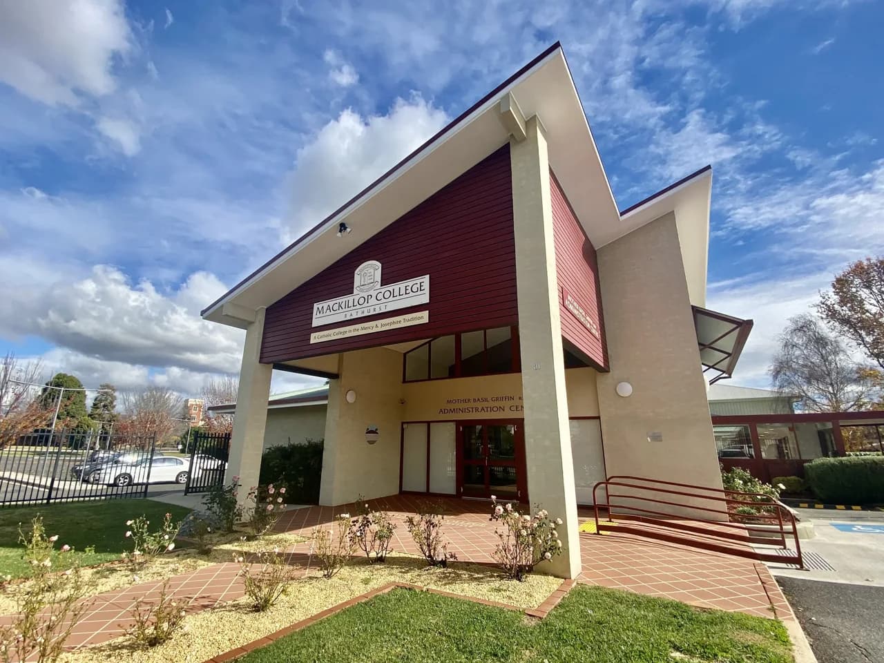 Campus buildings and grounds at MacKillop College Bathurst in Bathurst