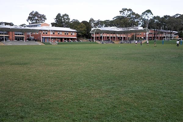 Campus buildings and grounds at Aquinas Catholic College in Menai