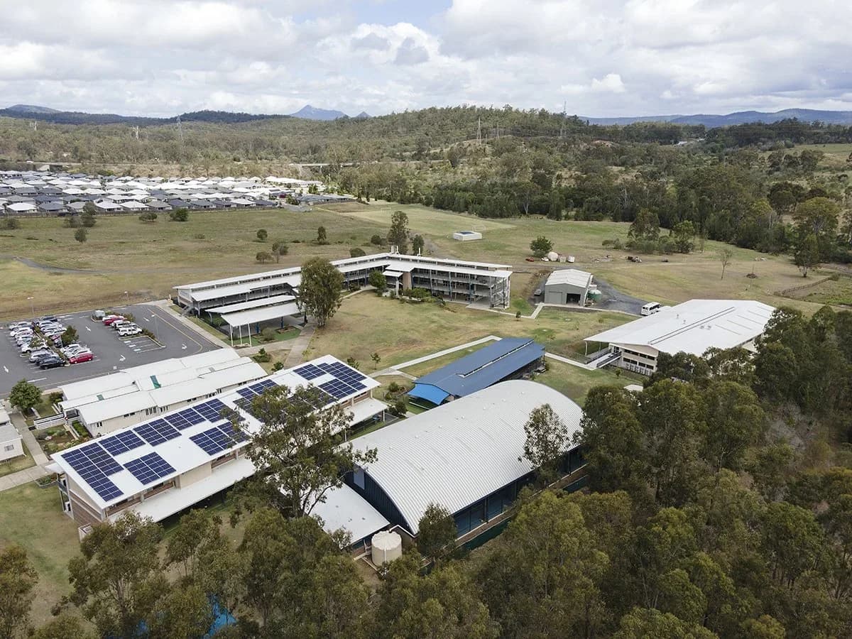 Campus buildings and grounds at Staines Memorial College in Redbank Plains