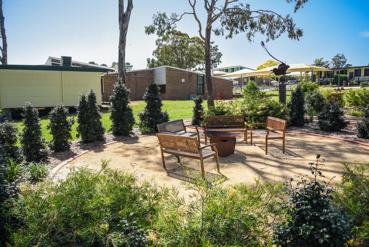 Campus buildings and grounds at John Therry Catholic College in Rosemeadow