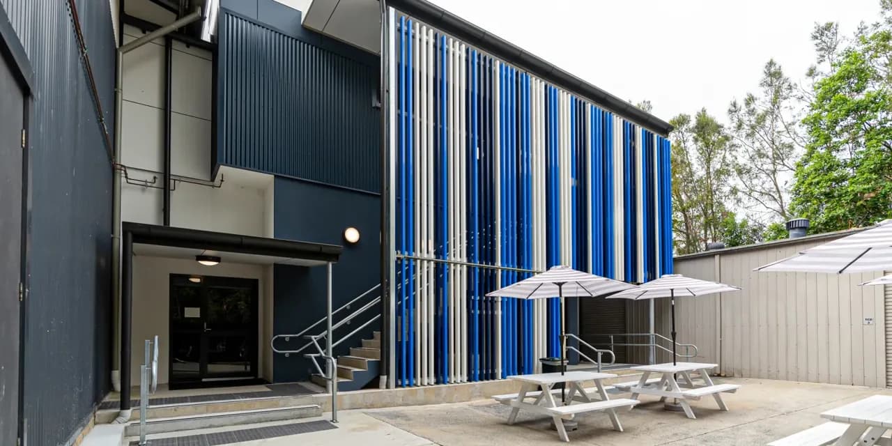 Campus buildings and grounds at Pacific Coast Christian School in Tweed Heads South