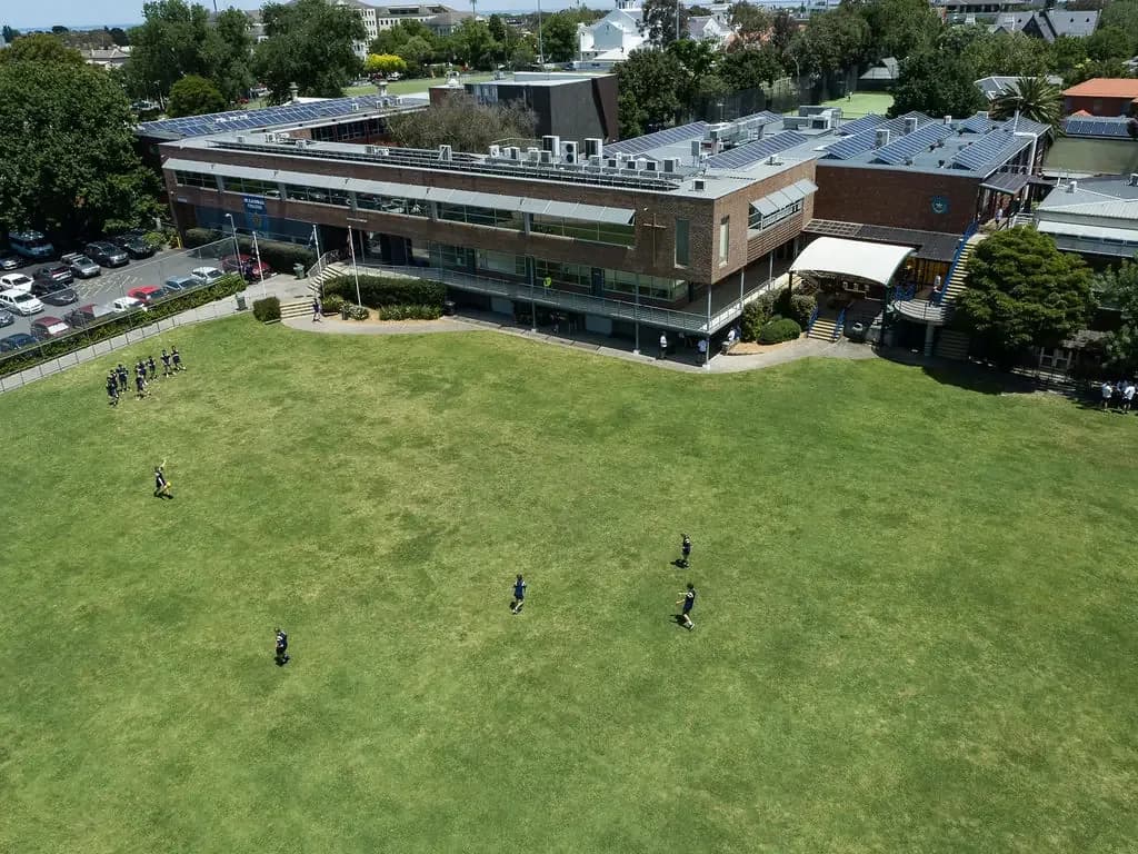 Campus buildings and grounds at De La Salle College in Malvern