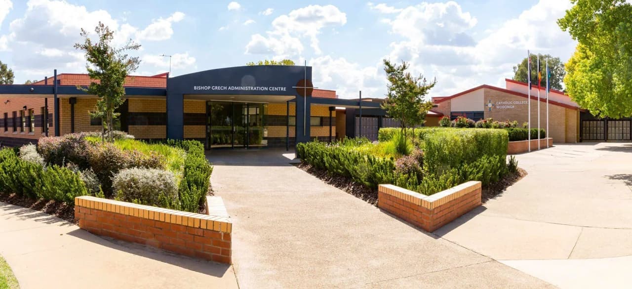 Campus buildings and grounds at Catholic College Wodonga in Wodonga
