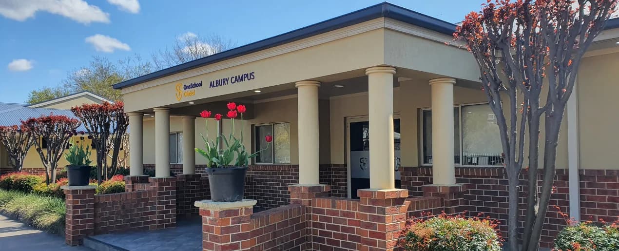 Campus buildings and grounds at OneSchool Global NSW - Albury in Lavington