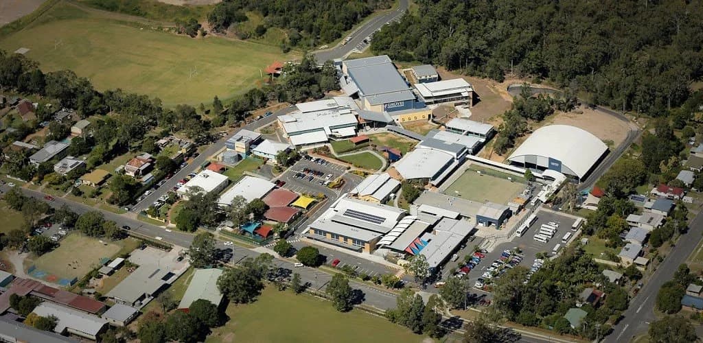 Campus buildings and grounds at Groves Christian College in Kingston