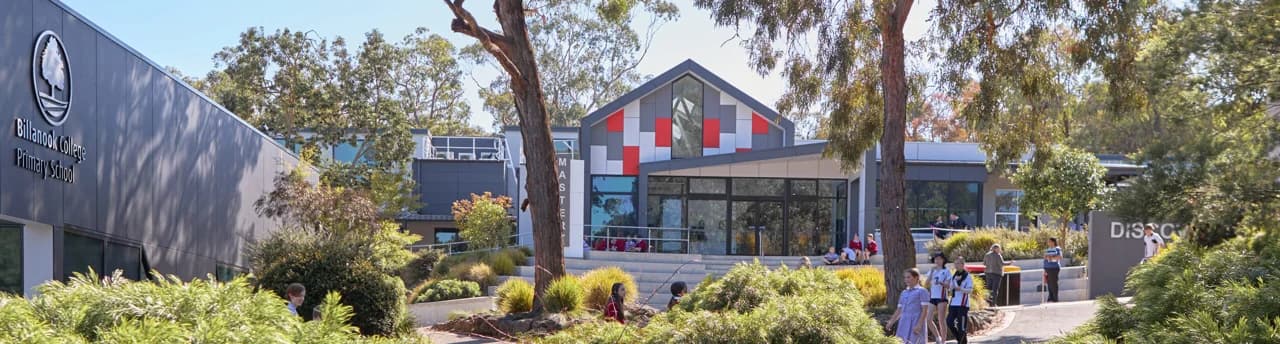 Campus buildings and grounds at Billanook College in Mooroolbark