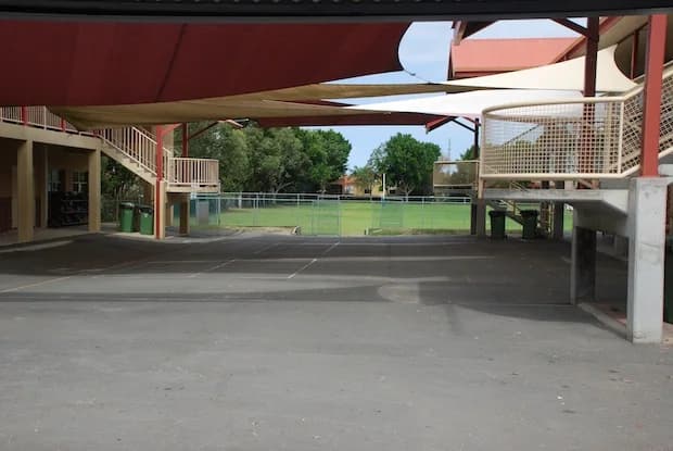 Campus buildings and grounds at St Vincent's Primary School in Clear Island Waters