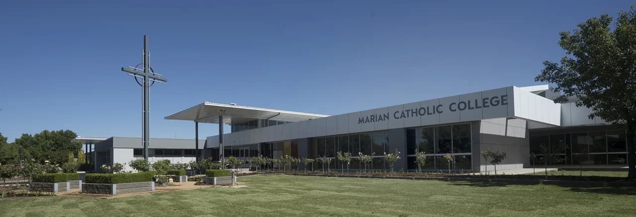 Campus buildings and grounds at Marian Catholic College in Griffith