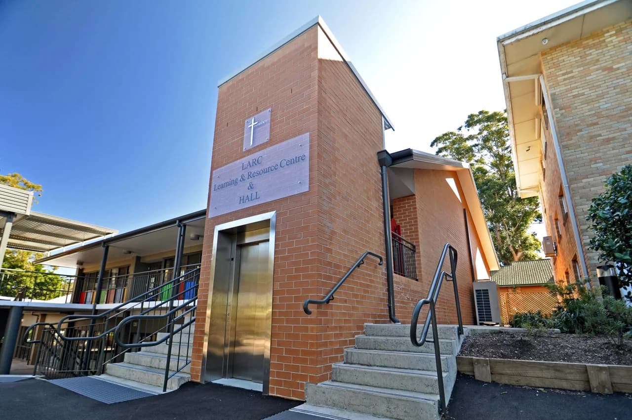Campus buildings and grounds at St Patrick's Catholic Primary School in East Gosford