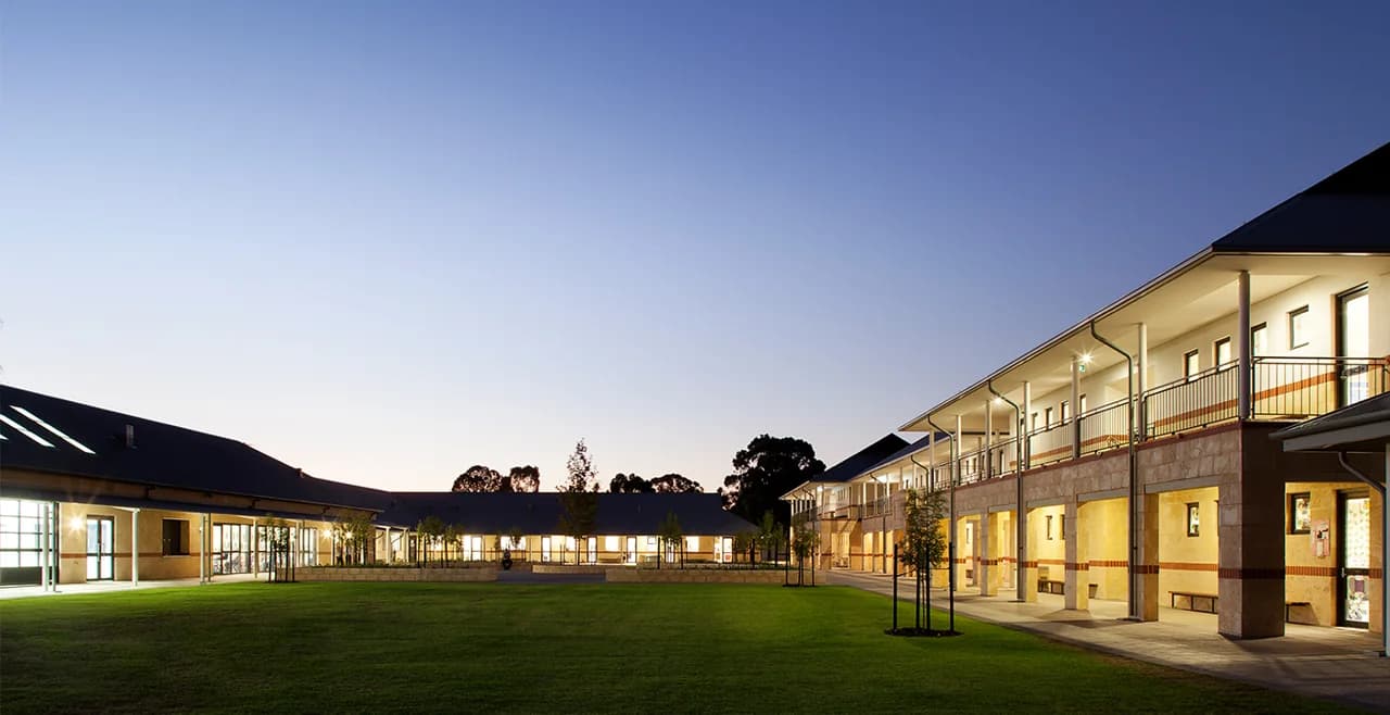 Campus buildings and grounds at Notre Dame Catholic Primary School in Cloverdale
