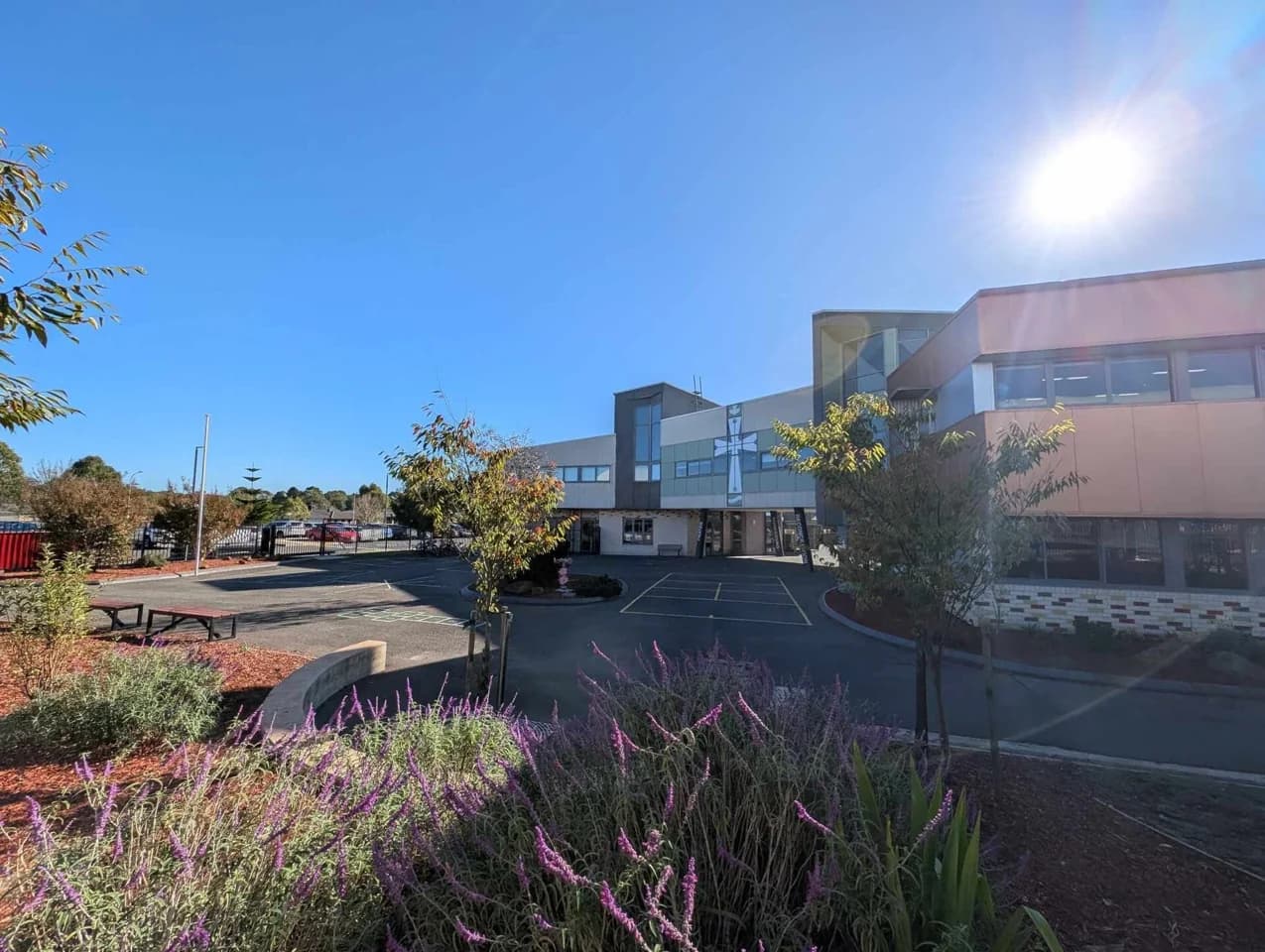 Campus buildings and grounds at St Thomas the Apostle Catholic Primary School in Cranbourne East