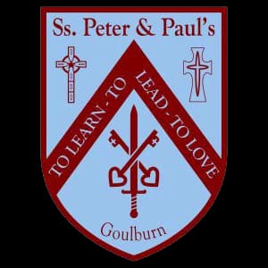 School emblem of Saints Peter and Paul's Primary School
