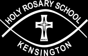School emblem of Holy Rosary School