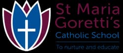 School emblem of St Maria Goretti's Catholic School