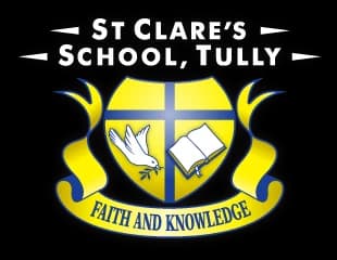 School emblem of St Clare's School