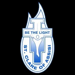 School emblem of St Clare of Assisi Primary School