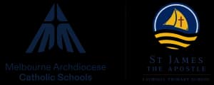 School emblem of St James the Apostle School
