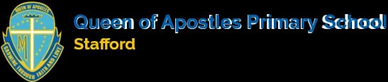 School emblem of Queen of Apostles Primary School