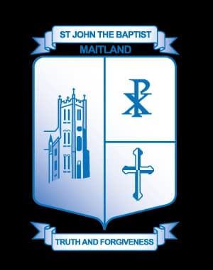 School emblem of St John the Baptist Primary School