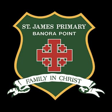 School emblem of St James' Primary School
