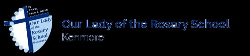 School emblem of Our Lady of the Rosary School