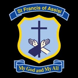 School emblem of St Francis of Assisi Catholic Primary School
