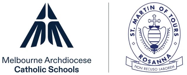 School emblem of St Martin of Tours School