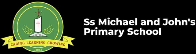 School emblem of St Michael and John's Primary School