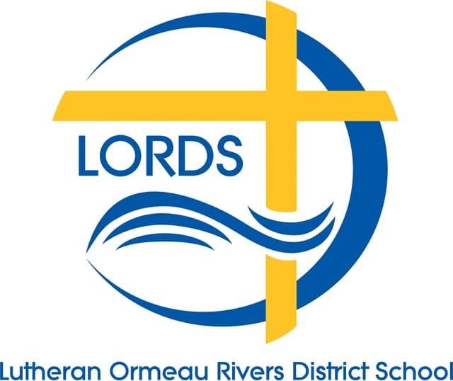 School emblem of Lutheran Ormeau Rivers District School