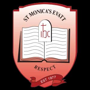 School emblem of St Monica's Primary School
